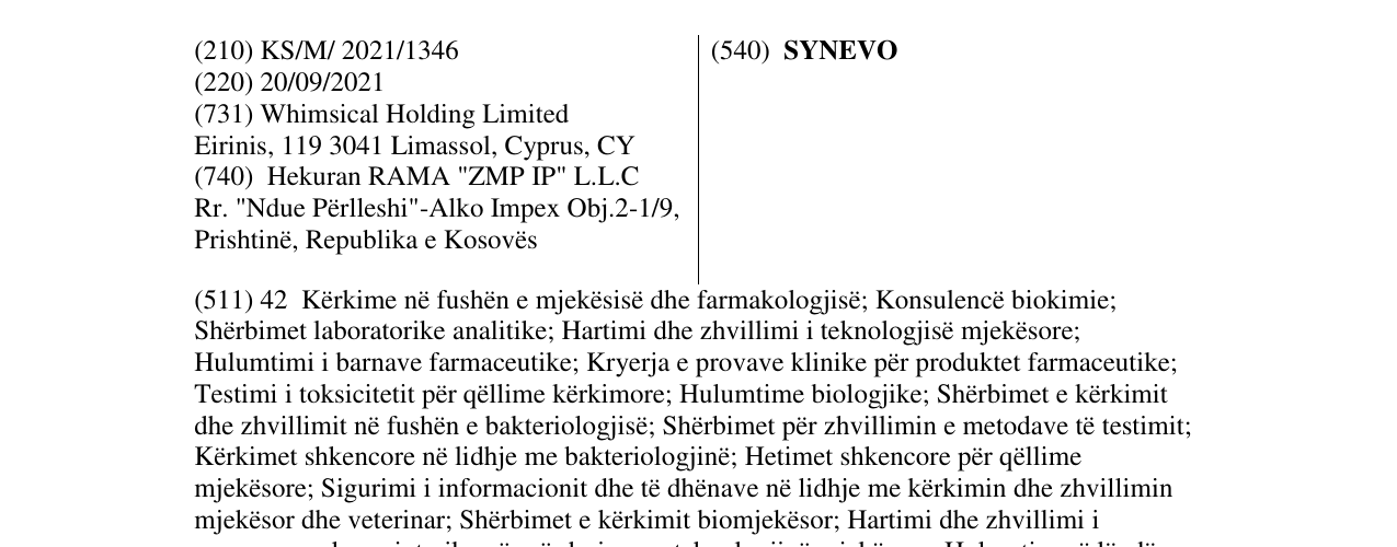 Zëri i markës SYNEVO në buletin