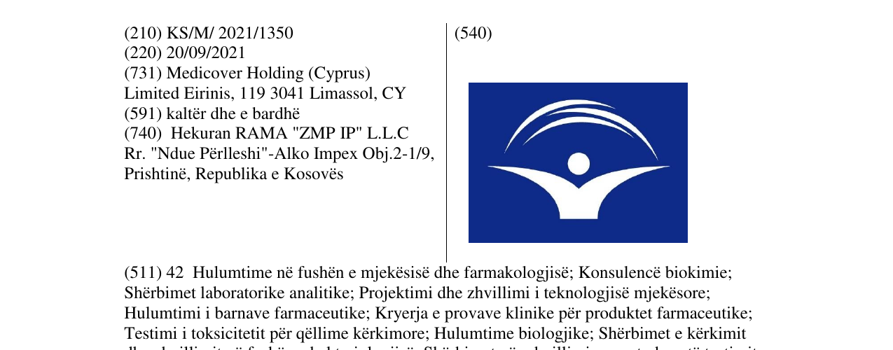 Zëri i markës Markë figurative në buletin