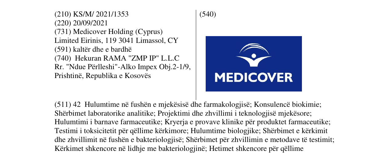Zëri i markës Markë figurative në buletin