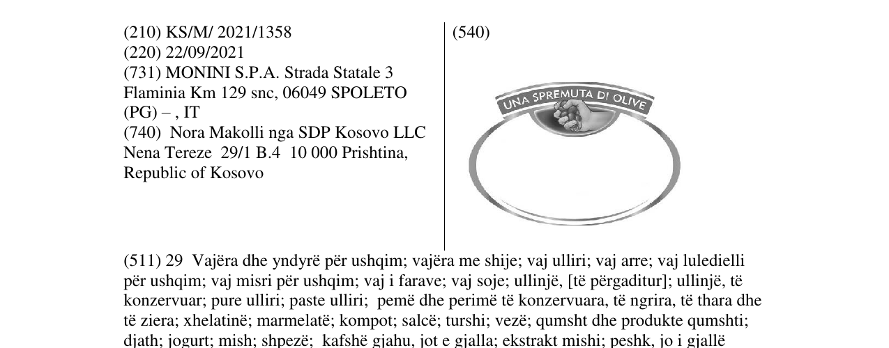 Zëri i markës Markë figurative në buletin