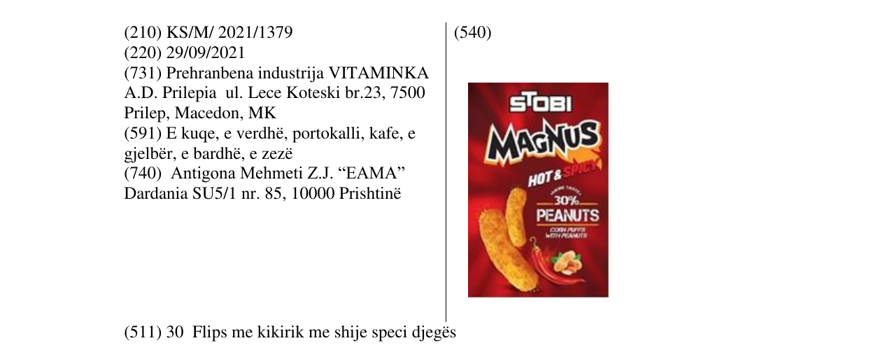 Zëri i markës Markë figurative në buletin