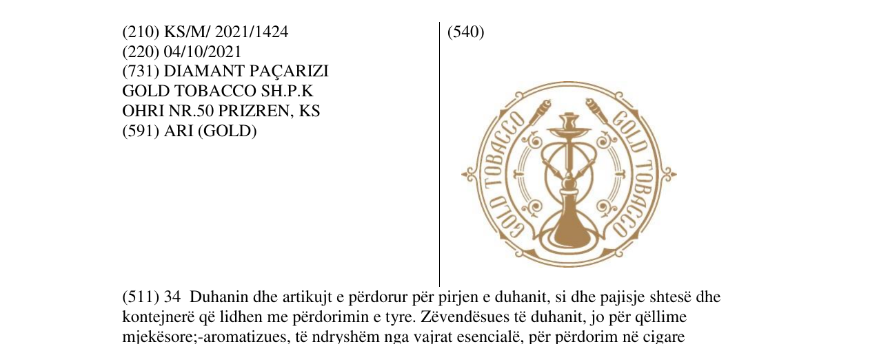 Zëri i markës Markë figurative në buletin