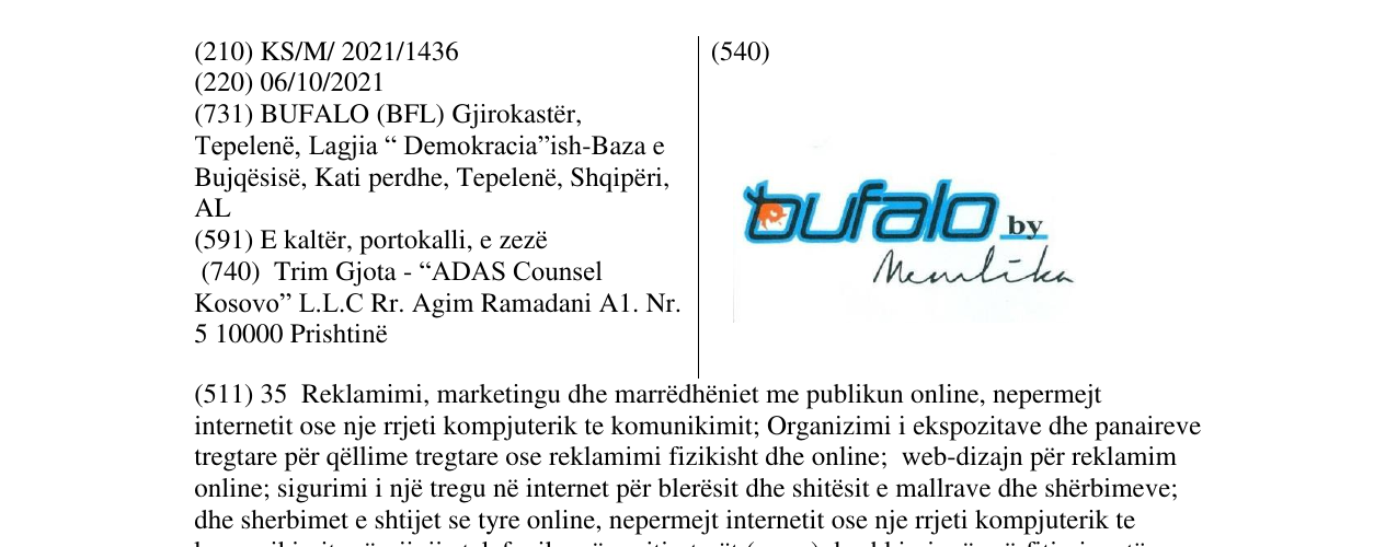Zëri i markës Markë figurative në buletin