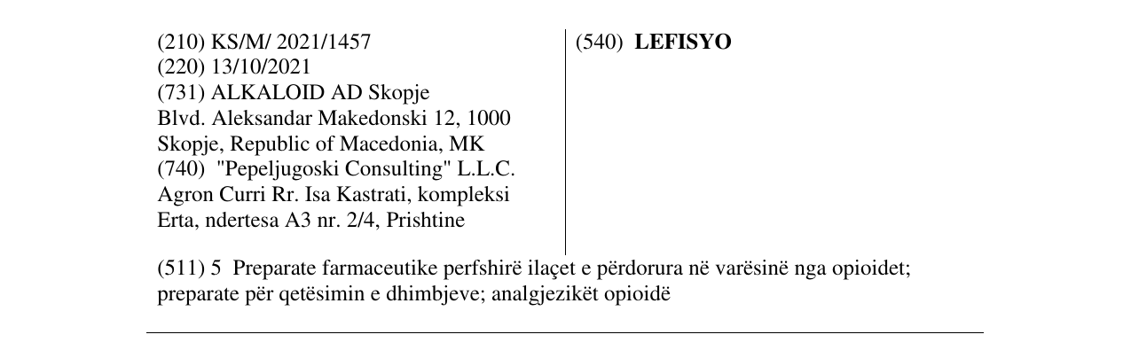 Zëri i markës LEFISYO në buletin