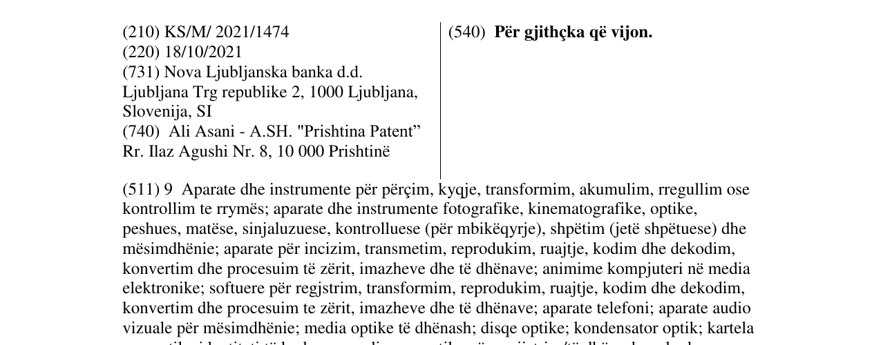 Zëri i markës Për gjithçka që vijon. në buletin