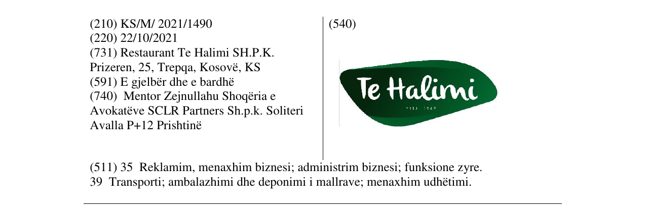 Zëri i markës Markë figurative në buletin
