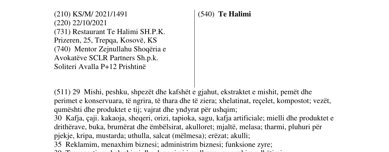 Zëri i markës Te Halimi në buletin