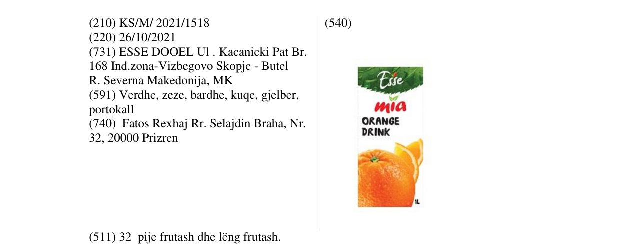 Zëri i markës Markë figurative në buletin