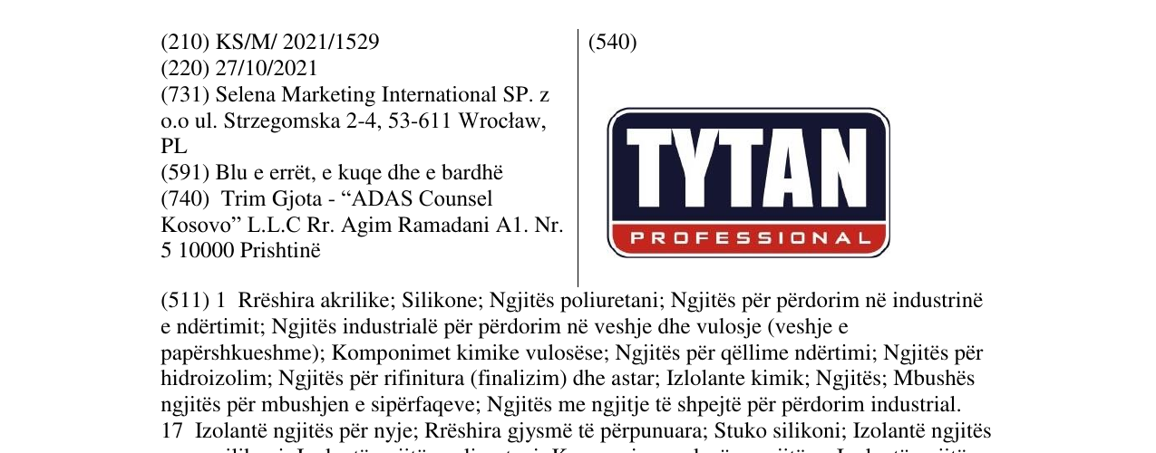 Zëri i markës Markë figurative në buletin