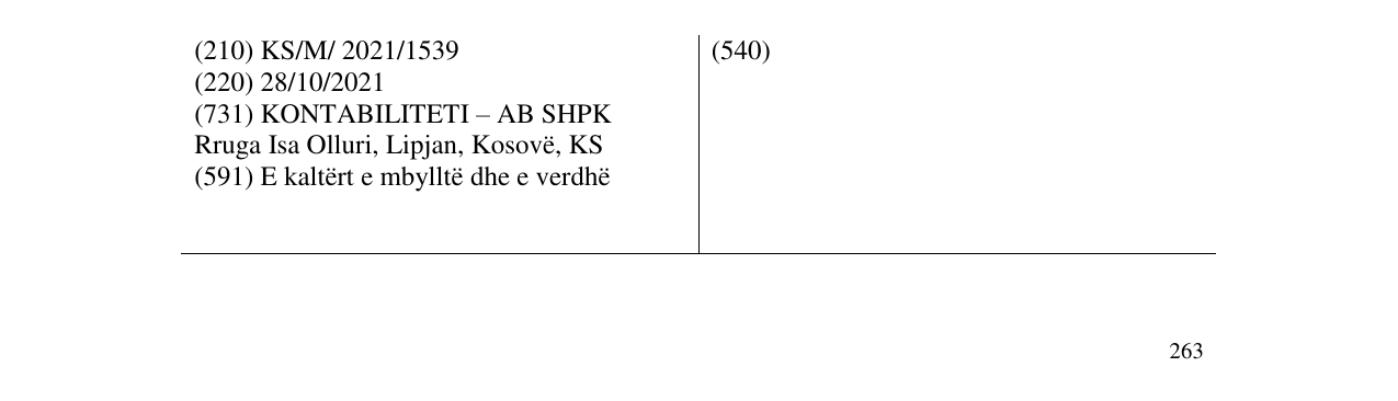 Zëri i markës Markë figurative në buletin