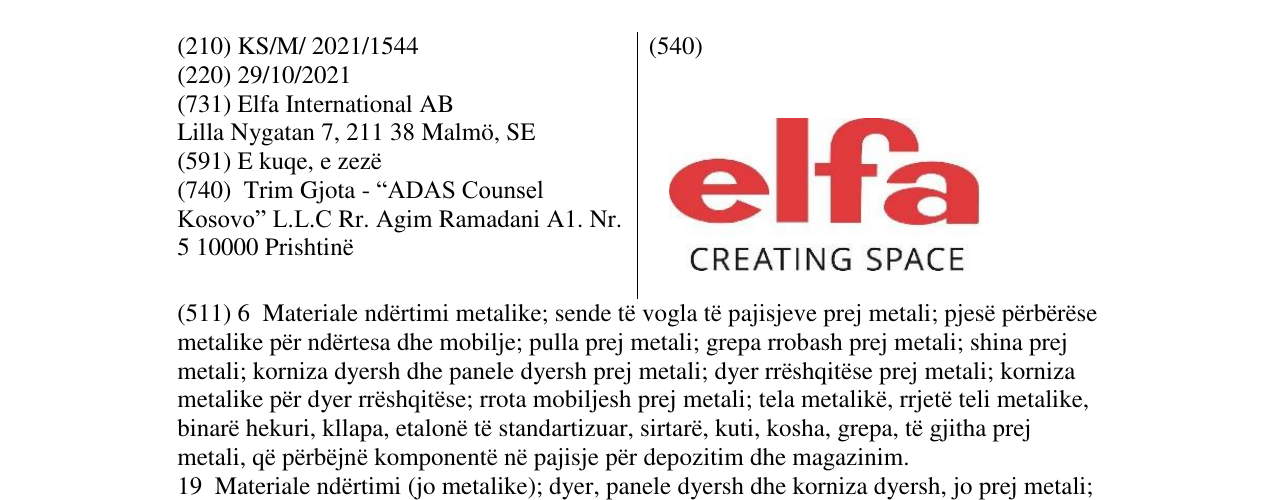 Zëri i markës Markë figurative në buletin