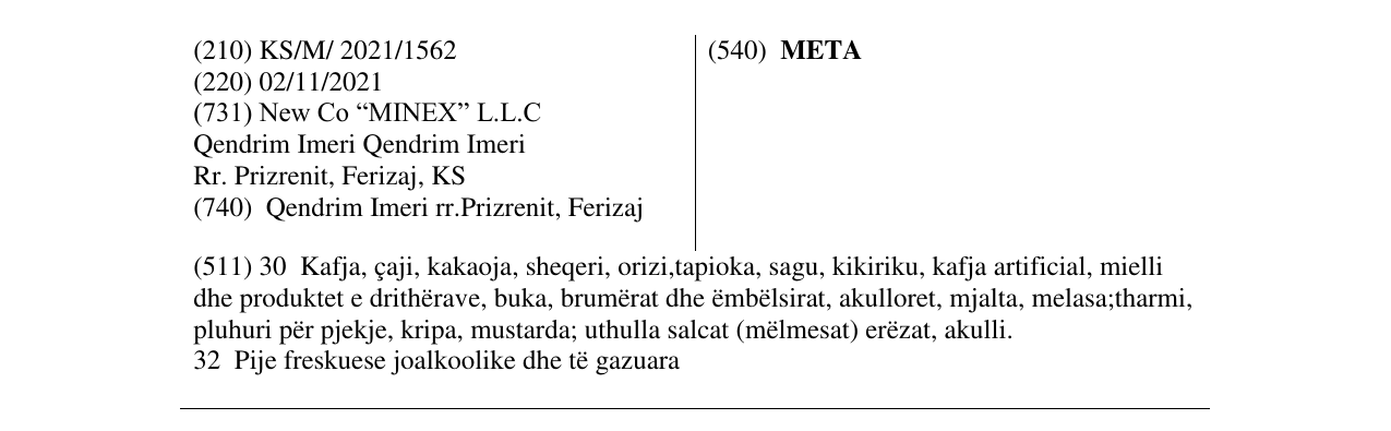 Zëri i markës META në buletin