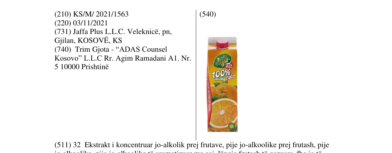 Zëri i markës Markë figurative në buletin