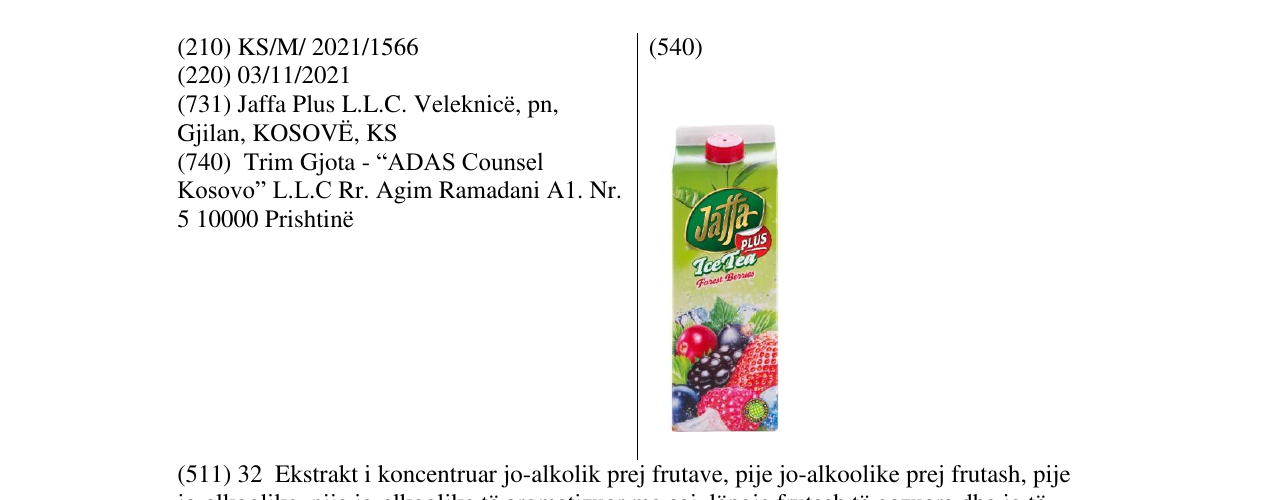 Zëri i markës Markë figurative në buletin