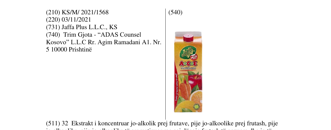 Zëri i markës Markë figurative në buletin