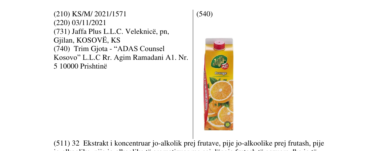 Zëri i markës Markë figurative në buletin