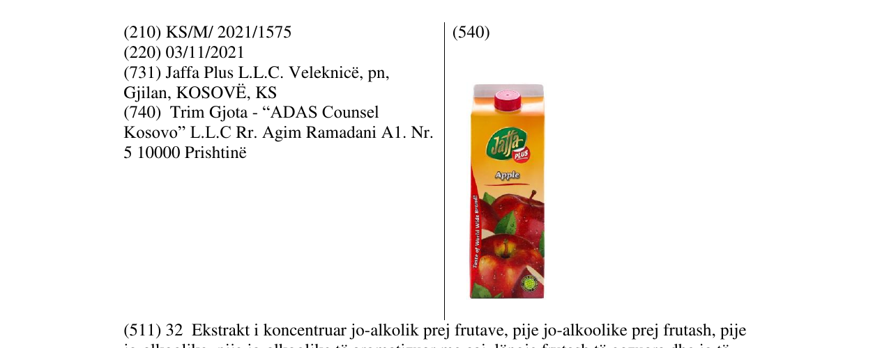 Zëri i markës Markë figurative në buletin