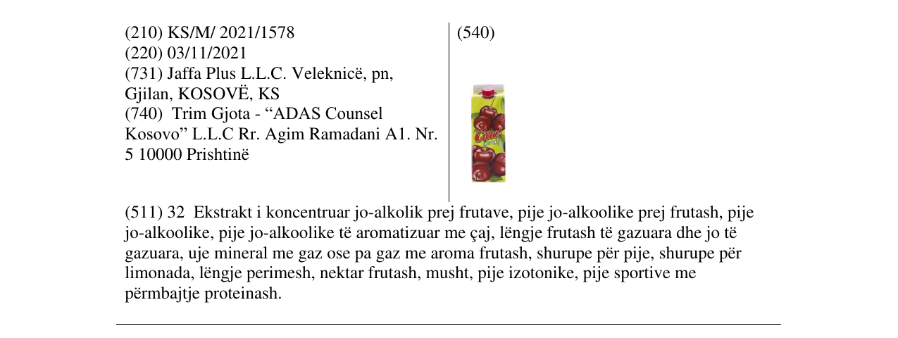 Zëri i markës Markë figurative në buletin