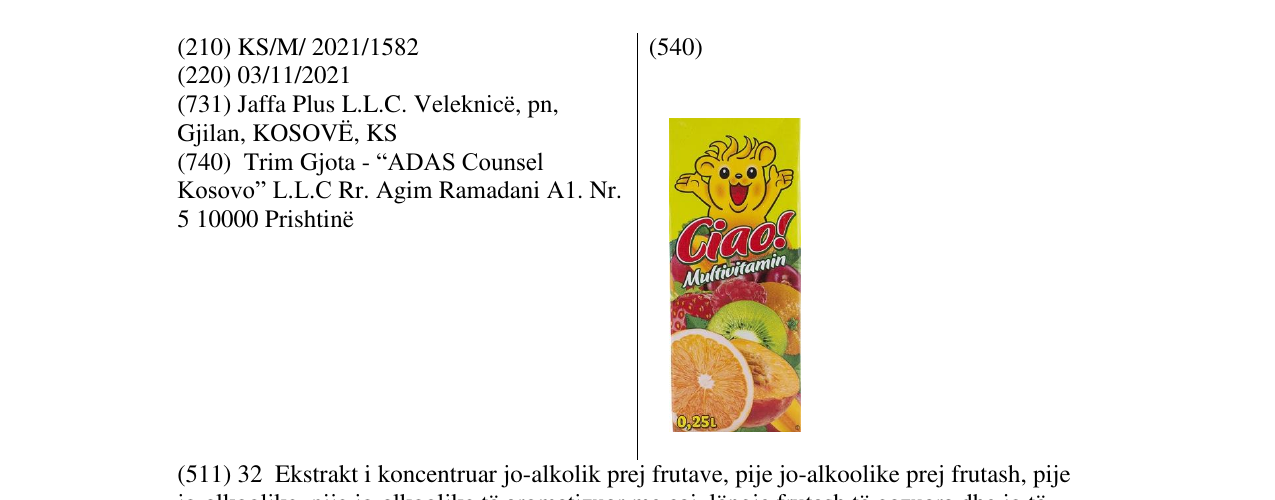 Zëri i markës Markë figurative në buletin