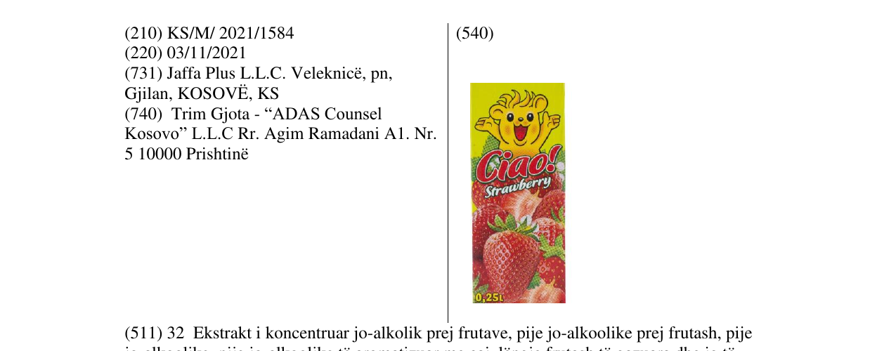 Zëri i markës Markë figurative në buletin