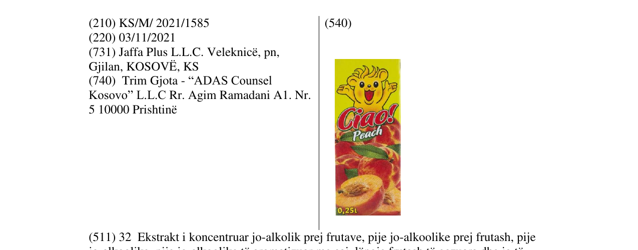 Zëri i markës Markë figurative në buletin