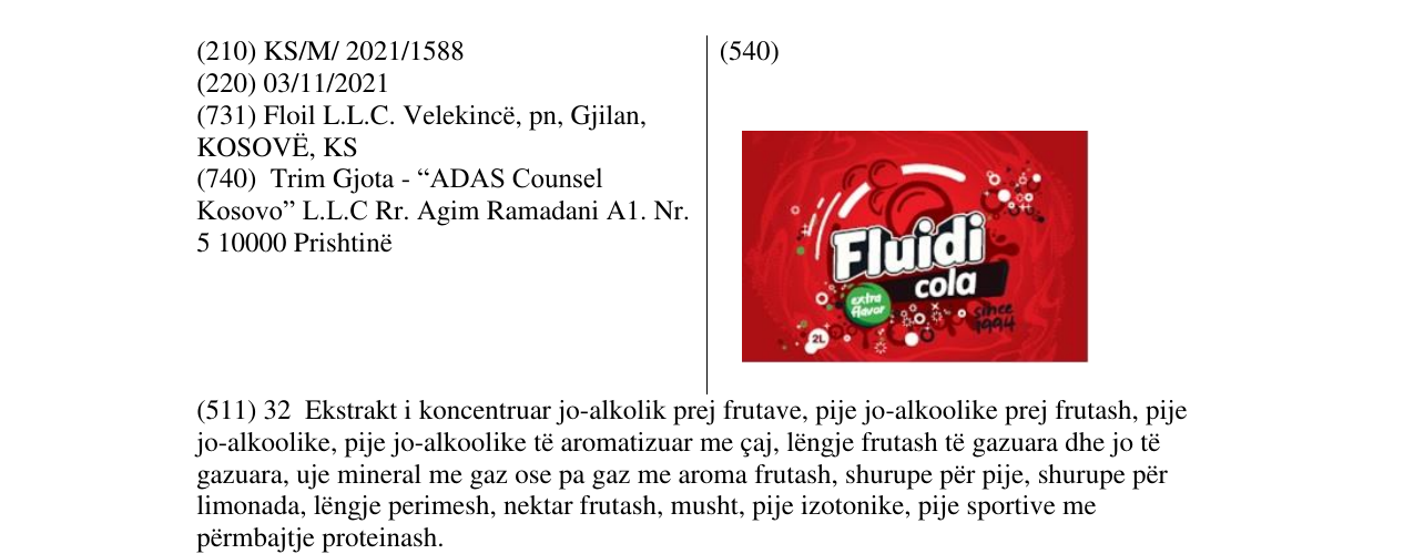 Zëri i markës Markë figurative në buletin