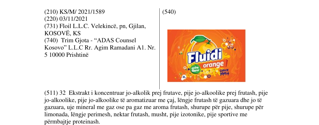 Zëri i markës Markë figurative në buletin