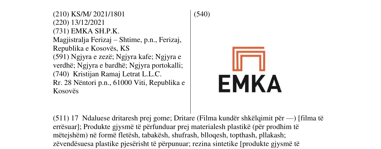 Zëri i markës Markë figurative në buletin