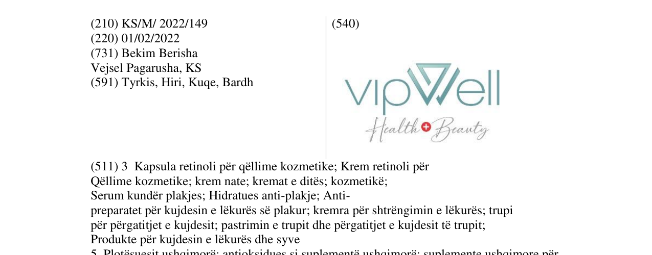 Zëri i markës VIP WELL në buletin