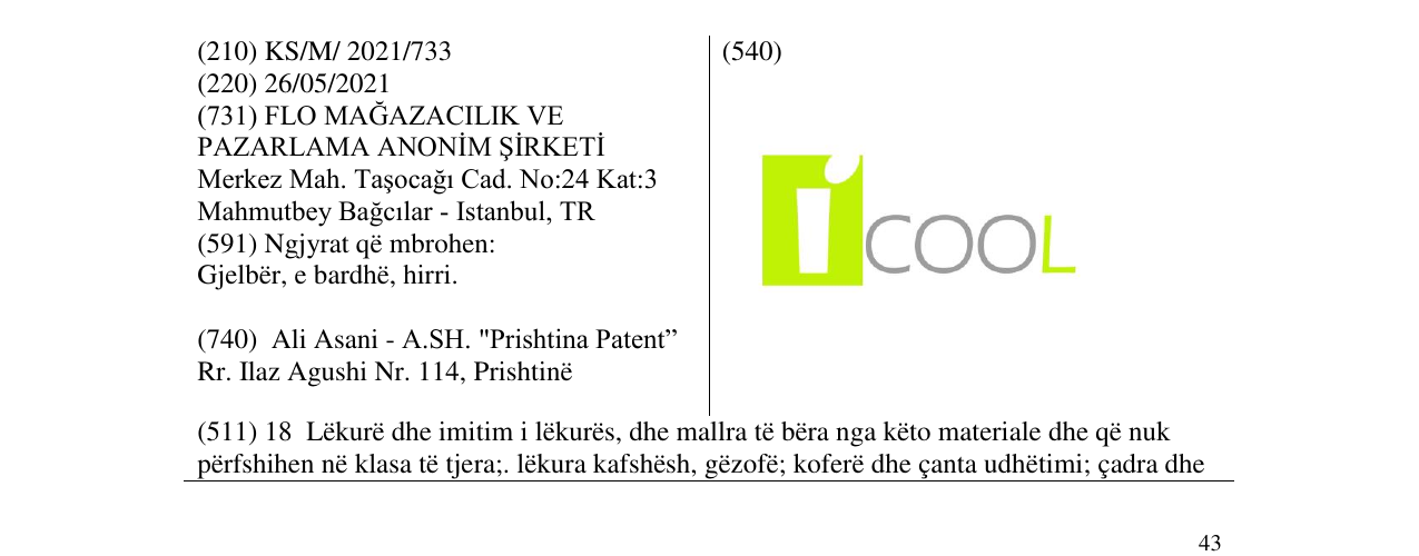 Zëri i markës ICOOL në buletin