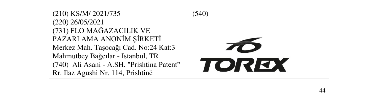 Zëri i markës TOREX në buletin