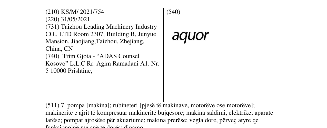 Zëri i markës aquor në buletin