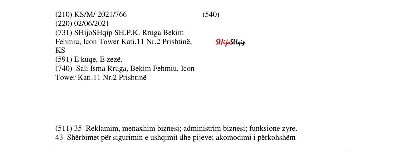 Zëri i markës SHIJO SHQIP në buletin