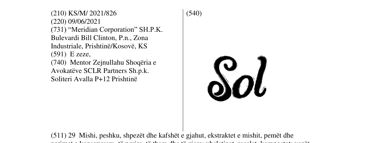 Zëri i markës SOL në buletin