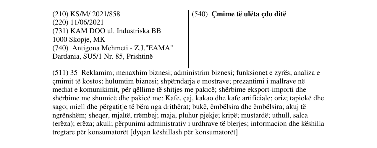 Zëri i markës Çmime të ulëta çdo ditë në buletin