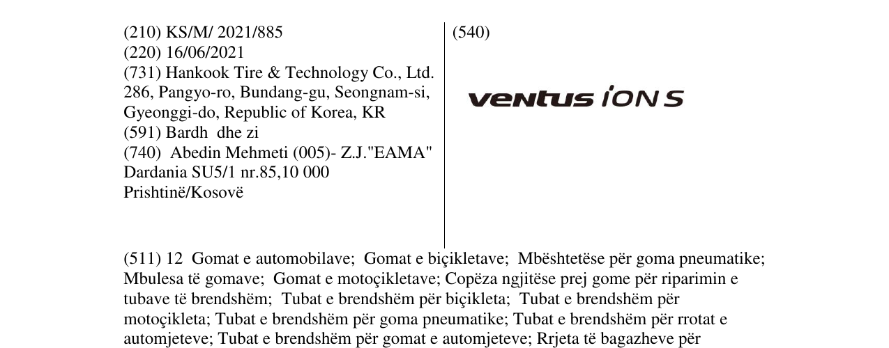 Zëri i markës ventus IONS në buletin
