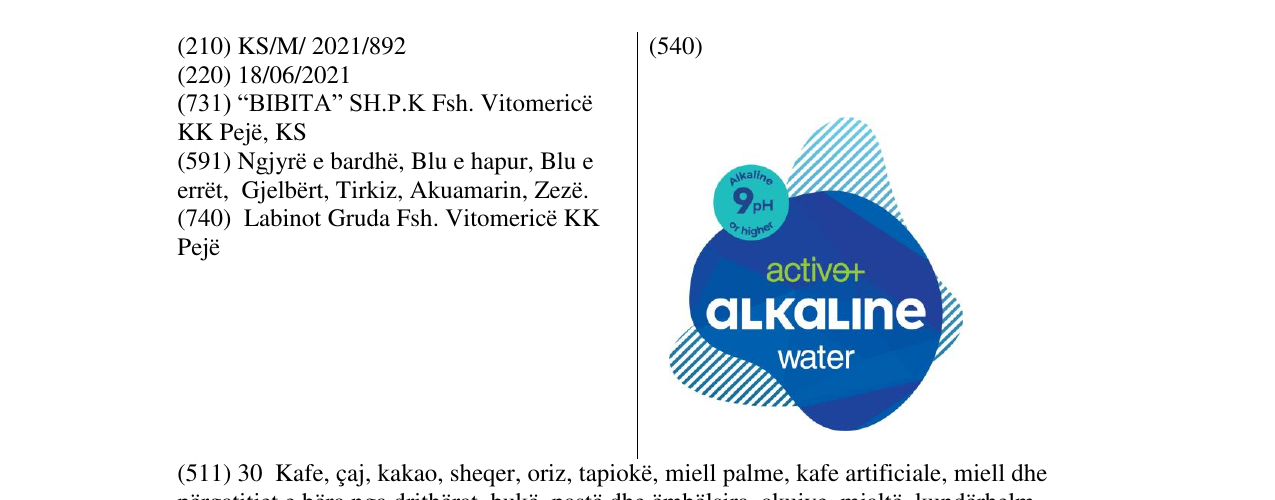 Zëri i markës Markë figurative në buletin