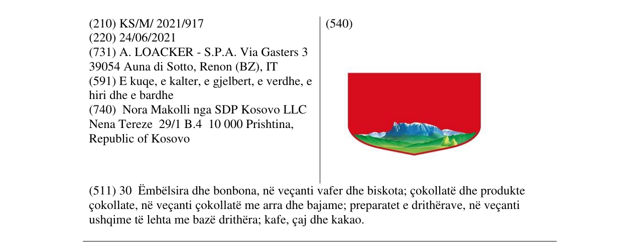 Zëri i markës Markë figurative në buletin