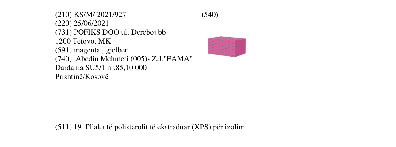 Zëri i markës pofix në buletin