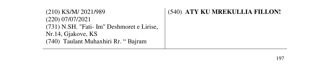 Zëri i markës ATY KU MREKULLIA FILLON! në buletin