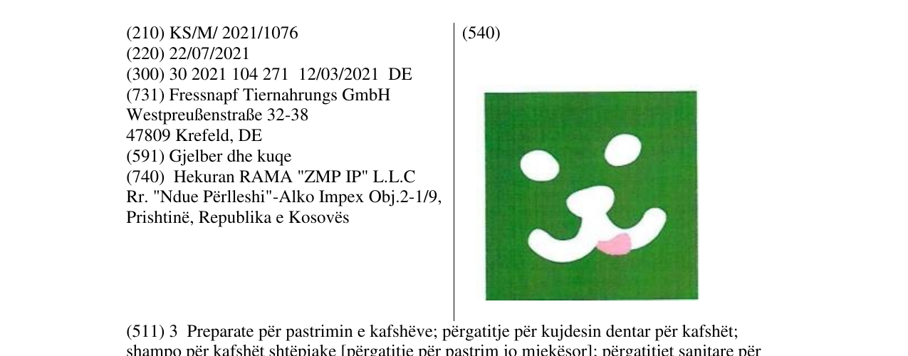 Zëri i markës Markë figurative në buletin
