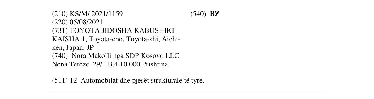 Zëri i markës BZ në buletin