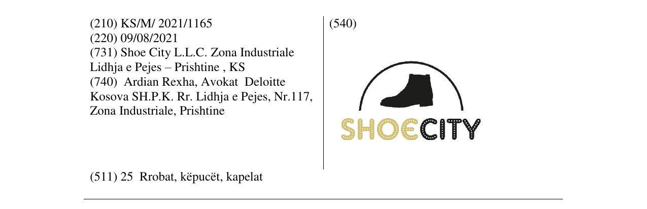 Zëri i markës SHOE CITY në buletin