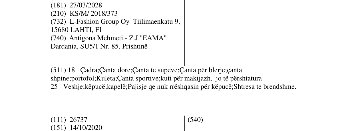 Zëri i markës LUHTA në buletin