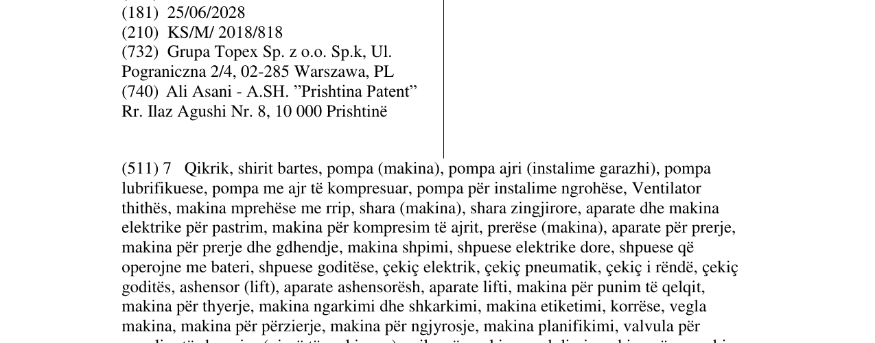 Zëri i markës VERTO në buletin