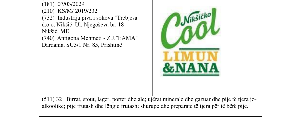 Zëri i markës Cool në buletin