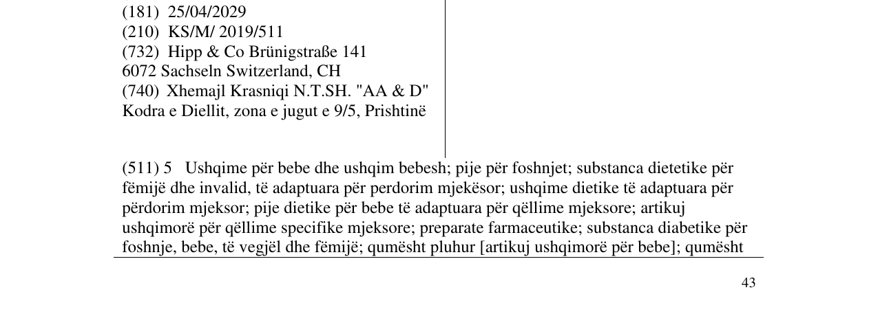 Zëri i markës HIPP në buletin