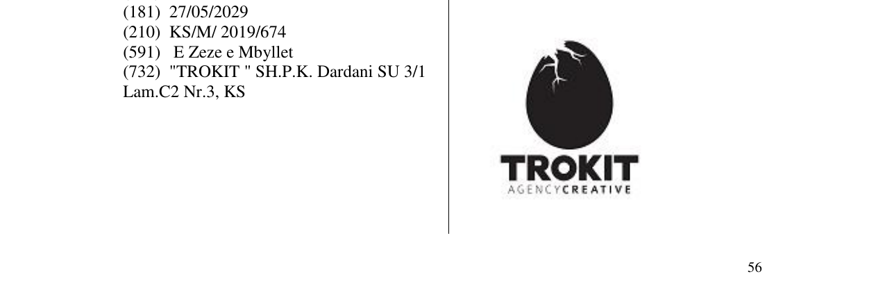 Zëri i markës TROKIT në buletin