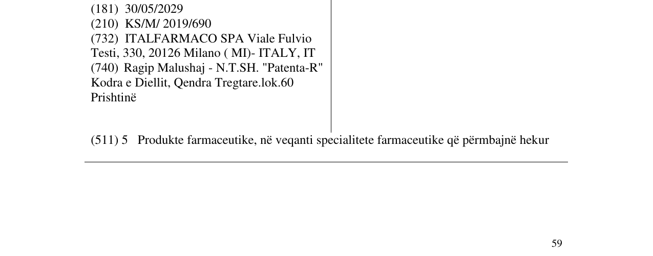 Zëri i markës LEGOFER në buletin