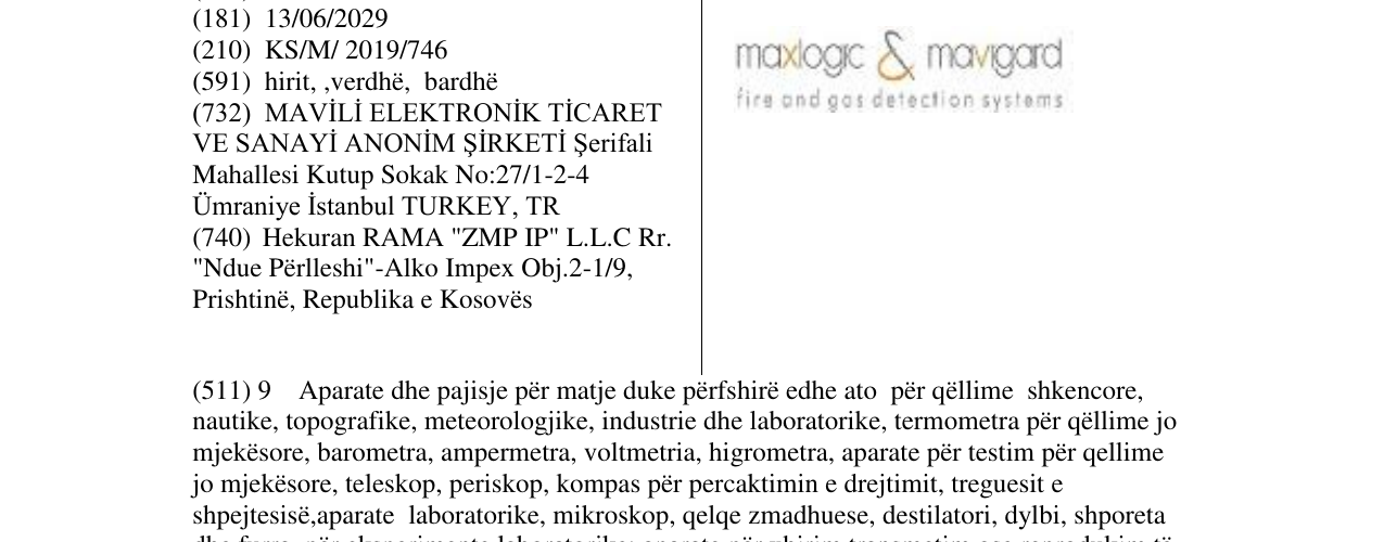 Zëri i markës maxlogic & mavigard në buletin